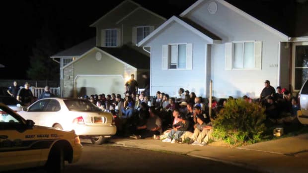 Police responded to a neighbor's call about a loud party in Utah: Credit Gephardt Daily