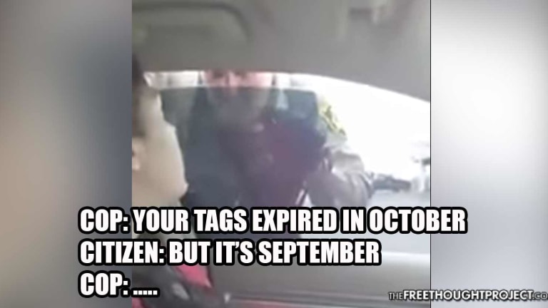 WATCH: Cop Forgets What Month it is, Pulls Over Couple For Expired Tags and GETS OWNED