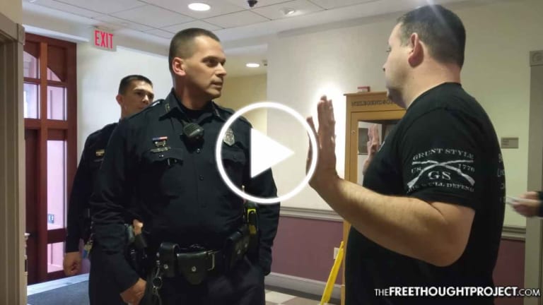 WATCH: Cops Call in Backup for Veteran Paying Ticket in Pennies