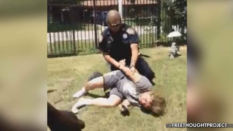 WATCH: Mom Calls Police for Help, Cop Shows Up and Beats Her In Front of Her Kids
