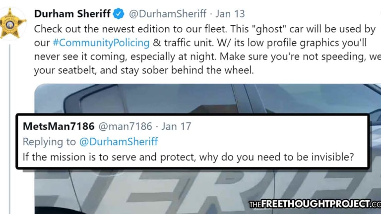 Tone Deaf Dept Owned on Twitter for Bragging About 'Ghost' Car to Hide While Extorting Citizens