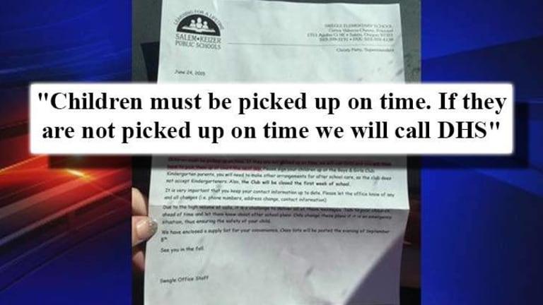 School Writes Letter to Parents: Kids Will Be Taken By the State if They're Not Picked Up On Time