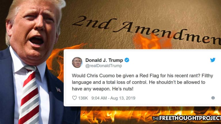 In A Single Tweet, Donald Trump Unwittingly Showed the US How Red Flag Laws Will Be Abused