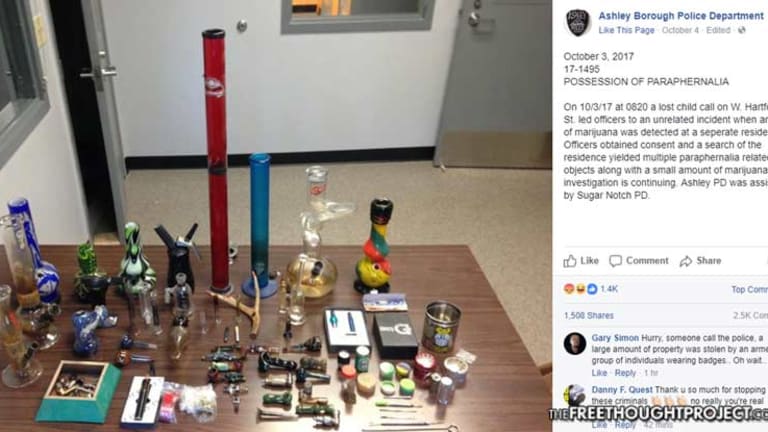 Cops Abandon Search for Lost Child to Bust Man For Weed Pipes, Then Brag About It on Facebook