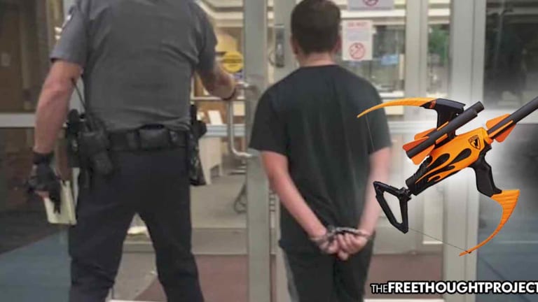 10yo Boy Handcuffed, Arrested, Charged with Felony for Playing with a Nerf Bow and Arrow