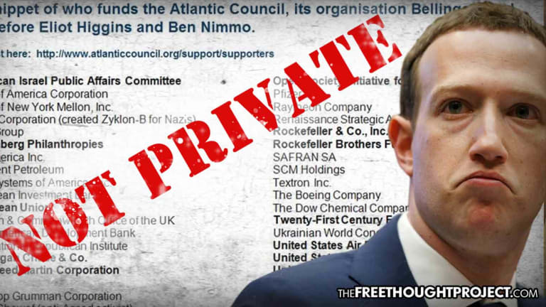 No, Facebook is NOT "Private," Their Censorship Arm is Government Funded