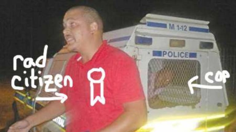 Citizen Pulls Over Drunken Cop, Locks Him in his Own Cruiser