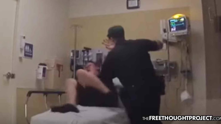 Cop Arrested After Video Showed Him Beat Man Chained to a Hospital Bed, Then Lie About It