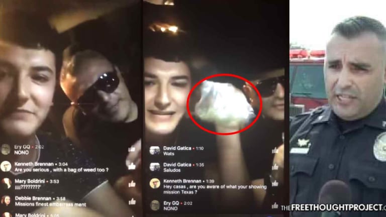 Avid Drug Warrior Cop Caught in Facebook Live Video Drunk in a Car, Bragging About Weed