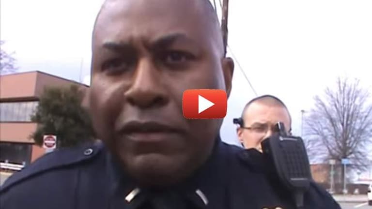 Watch as Veteran Practicing His 1st Amendment Rights Refuses to be Bullied by this Orwellian Cop