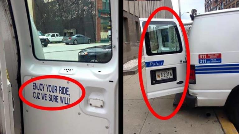 The Last Words Freddie Gray Ever Read? Baltimore Cops Leave Sadistic Messages Inside Police Vans