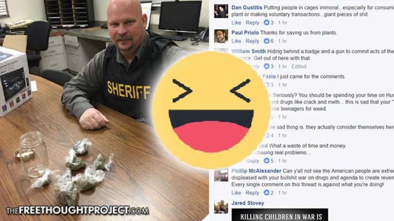 Cops Brag on Facebook About Tiny Pot Bust, Then The Internet Destroyed Them