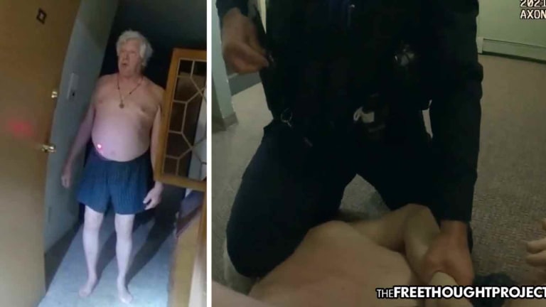 WATCH: Innocent 75yo Man Suffers Stroke As Cops Taser, Beat Him in His Own Home for No Reason