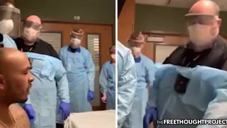 WATCH: Presumed COVID-19 Patient Held Down Against His Will by Police, Given Forced Procedure