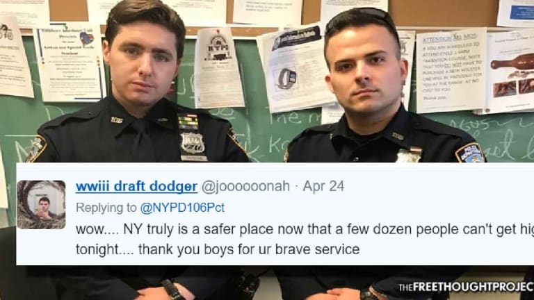 NYPD Cops Brag About Tiny Pot Bust on Twitter — So the Internet Destroyed Them