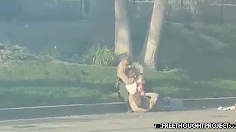 'He Can't Breathe!': Citizens Call 911 to Report Cops Illegally Choking Man on Side of the Road