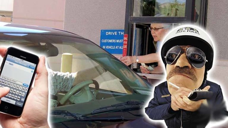 "In a drive thru? Really?" Man Ticketed by Cop for Replying to Text Message While in Drive-Thru