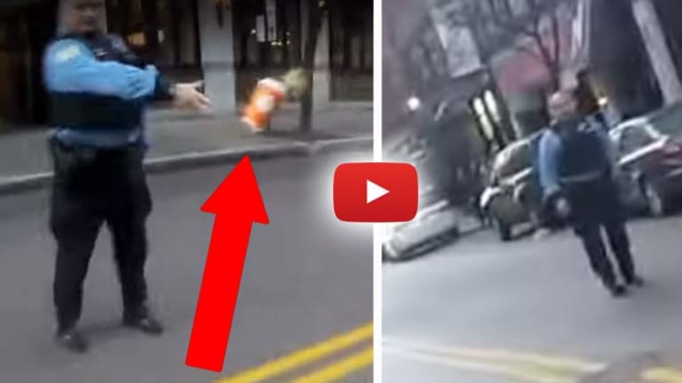 Disturbing Video Shows a Cop Throw Hot Coffee into Motorcyclist's Face