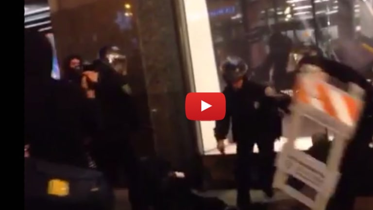 Full Video of Viral Vine of Demonstrators in SF Clashing with Police