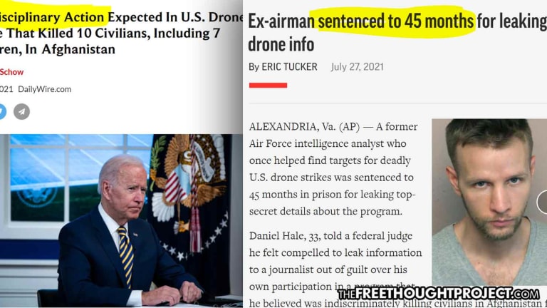 Biden Sets Precedent: Kill Children with a Drone, No Discipline. Tell People About it, Go to Prison