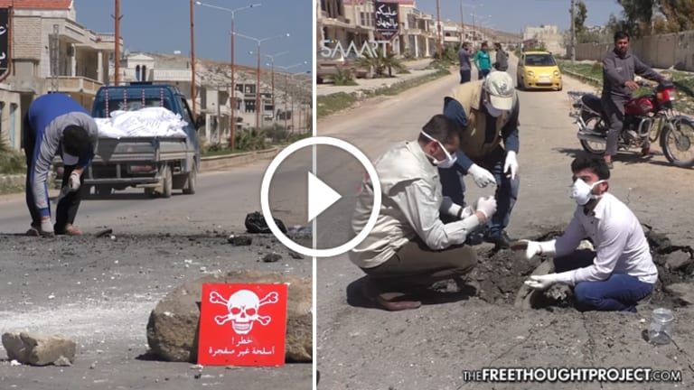 Smoking Gun — Video Exposes Evidence Tampering At Syrian Chemical Attack Site