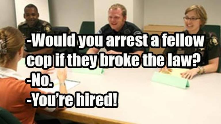 Police Dept Caught Giving Preference to Job Candidates who Said they Wouldn't Arrest Fellow Cops