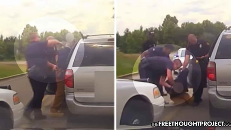 WATCH: Cop Beats, Tasers, Chokes, Handcuffed Compliant Man as Fellow Cops Do NOTHING