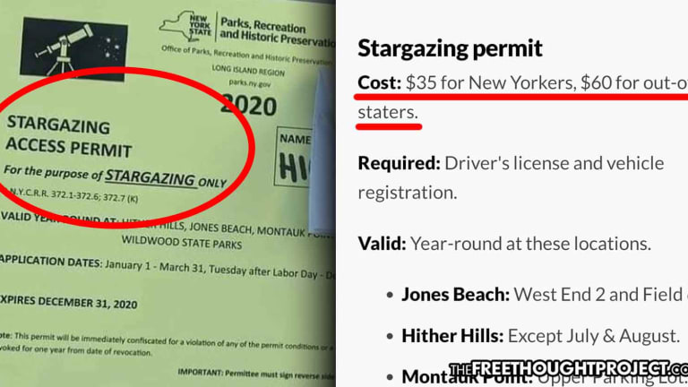 State Requires Citizens to Pay for 'Stargazing Permit' to View Night Sky in Certain Public Parks