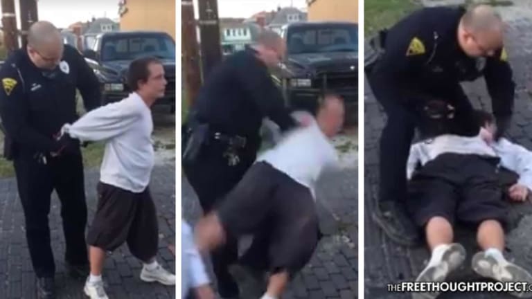 WATCH: Cop Smashes Drunk Man's Head into the Ground for No Reason, Knocking Him Out
