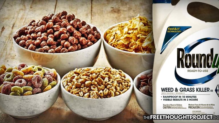 After Court Found It Gave a Man Cancer, Monsanto's Round-Up Found in Dozens of Kid's Cereals