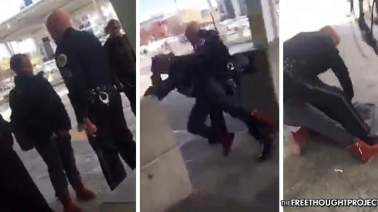 WATCH: Cop Pepper Sprays Teen Girl, Slams Her Into Concrete—Nearly Sparking a Riot