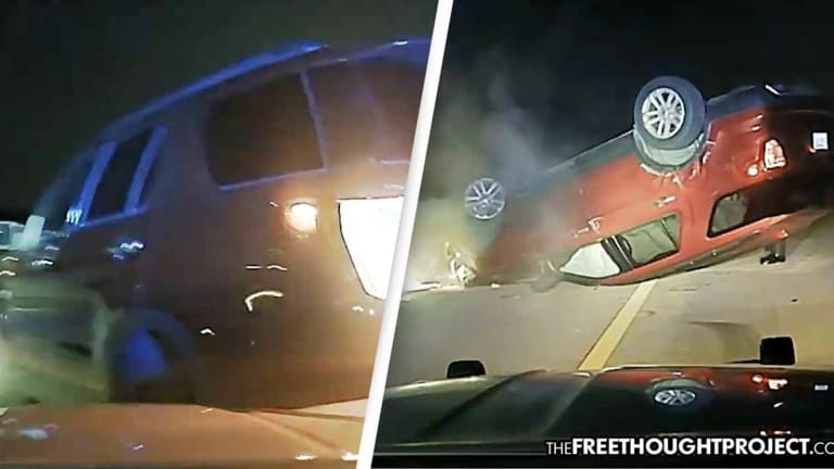 WATCH: Cop Flips Pregnant Woman's SUV Over to Give Her a Speeding Ticket