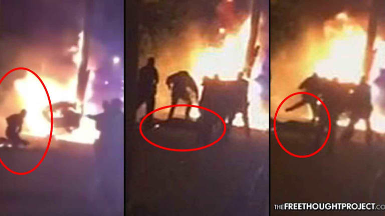WATCH: Cops Negligently Set Innocent Man on Fire, Kick, Stomp, and Beat Him