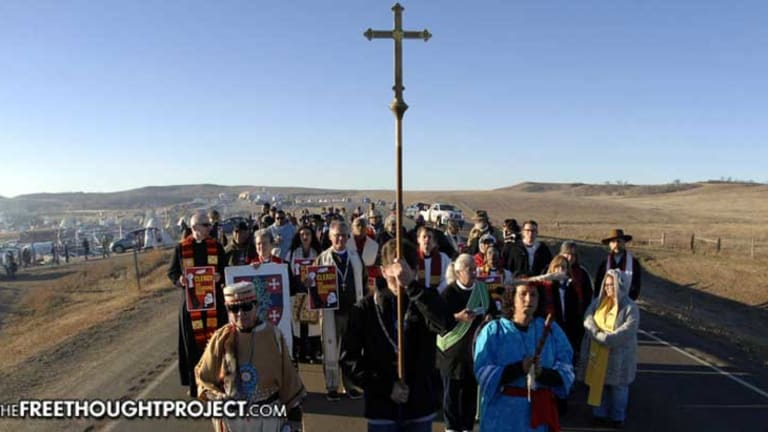 Over 500 Clergy from 20 Faiths Hold 'Historic' Ceremony Opposing DAPL & Centuries of Native Genocide