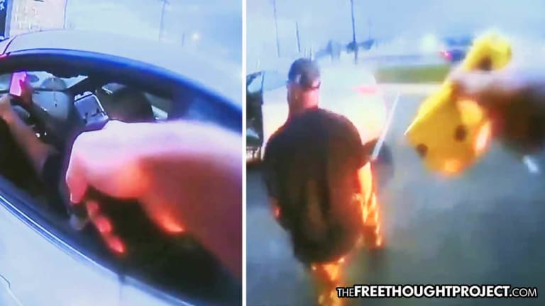 WATCH: Innocent Man Held at Gunpoint, Tasered, Arrested for an 'Unclean License Plate'