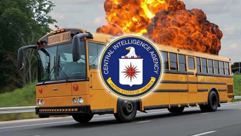 CIA Admittedly Leaves C-4 Expolsives on School Bus Transporting Kids