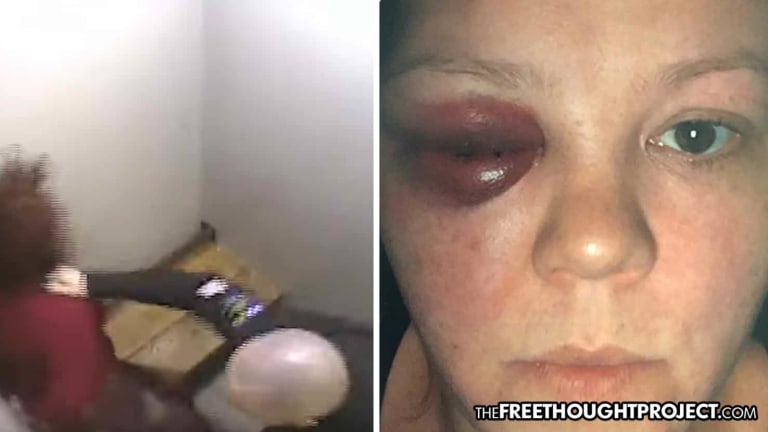 WATCH: Woman-Beating Cop Punches His Handcuffed Victim, Smashes Her into a Wall