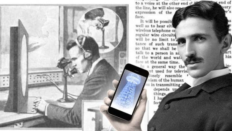 Years Before the First TV, Tesla Predicted and Helped to Develop the Smartphone and FaceTime