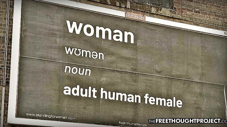 Feminist's Billboard Removed Because Dictionary Definition of 'Woman' Considered 'Hate Speech'