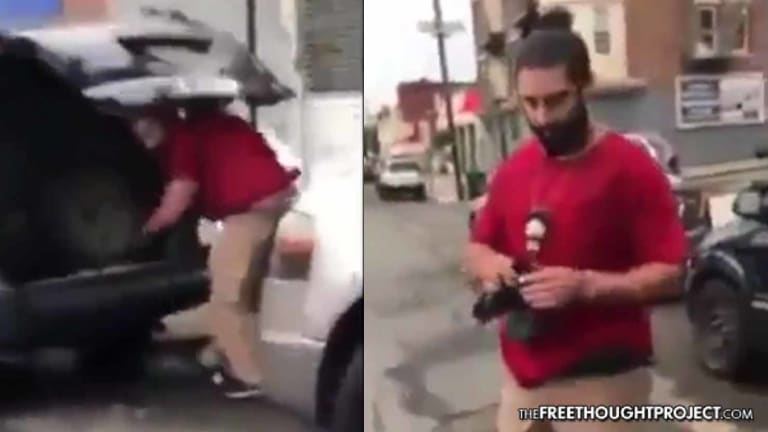 WATCH: Family Walks Outside to See a Cop Illegally Breaking Into Their Van
