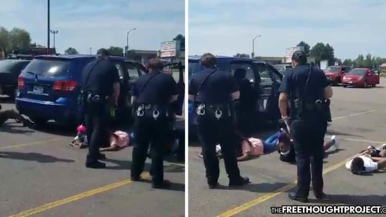 WATCH: Cops Accuse Family of Stealing Their Own Car, Hold Tiny Kids at Gunpoint, Cuff Them