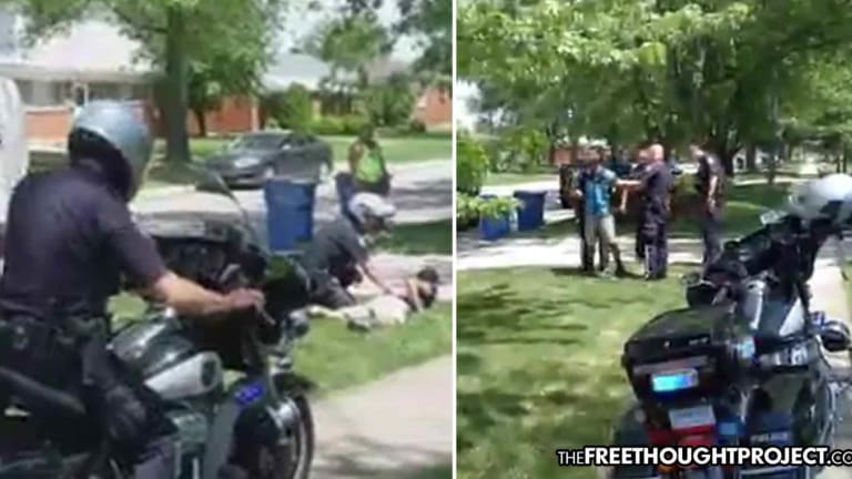 WATCH: Neighbors Shocked as Cops Attack, Kidnap Amazon Delivery Man for 'Parking Wrong'