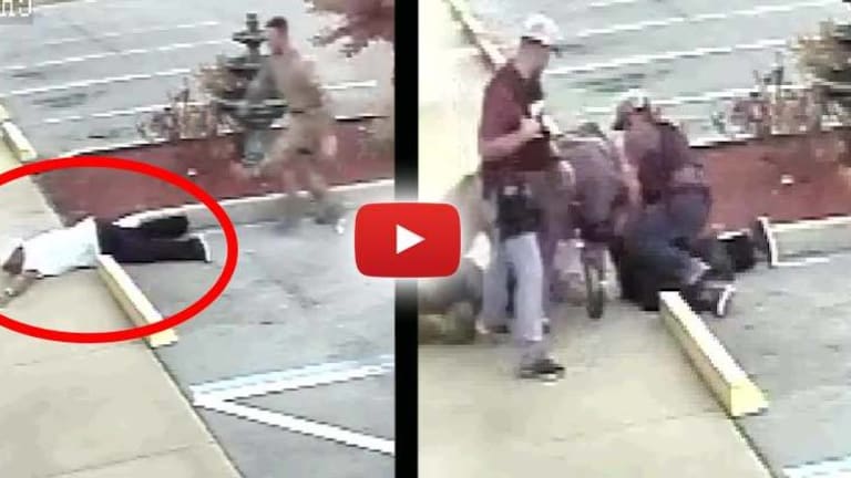 Cops Caught on Camera in Cowardly Gang-Style Beating of an Unarmed Man Lying Face Down