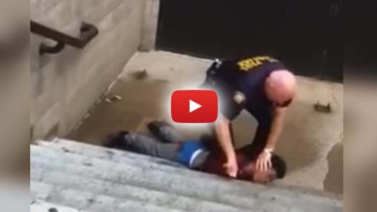 VIDEO: School Cop Caught on Camera Violently Throwing Around a Teen Half His Size