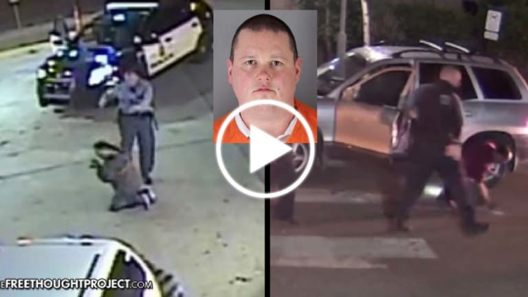 Cop Finally Charged After He's Caught on Video TWICE Kicking People on Their Knees