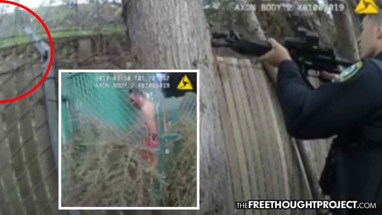 Cop Executes Unarmed Shirtless Man Through a Fence, Claiming He 'Charged Them'