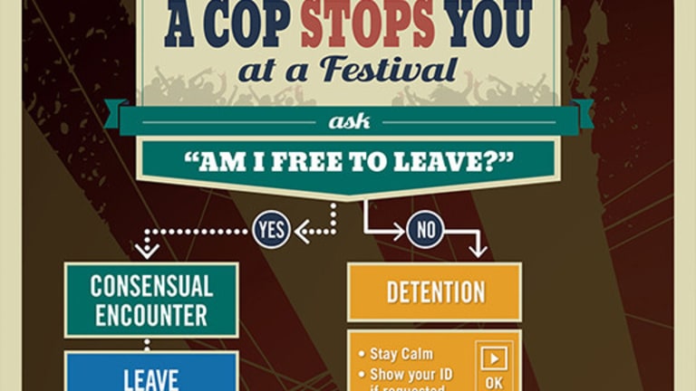 A Cop Stops You at a Festival: The “Know Your Rights” Infographic