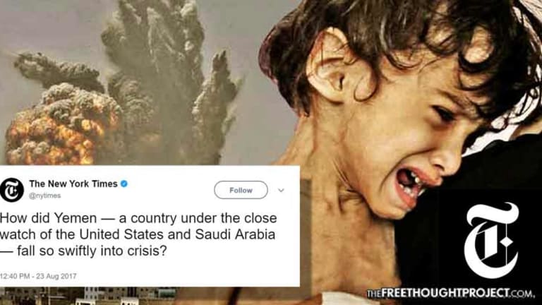 NY Times Deletes Tweet After Internet Owned them for Praising US-led GENOCIDE in Yemen