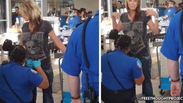 Video of TSA Molesting Man's Wife, Exposes What Americans Will Endure for False Sense of Safety