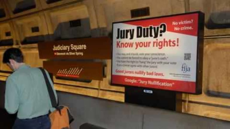 Activists Install Jury Nullification Billboard In DC, Plan More in Major US Cities